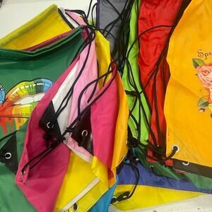Homeschool Project for Sale 39 Draw String Backs Packs with Iron Ons